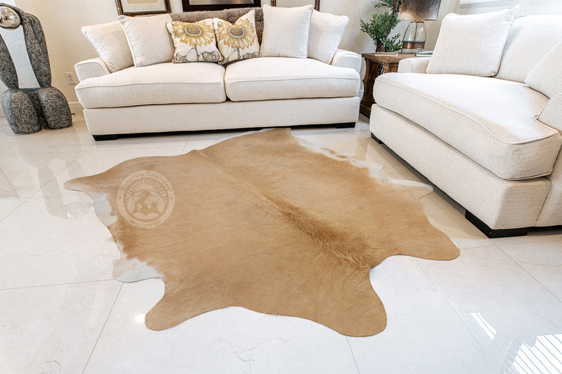 Beige Cowhide Rug