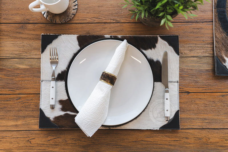 Cowhide Placemat Star 14x17" - Set of 2, 4 or 6 Units