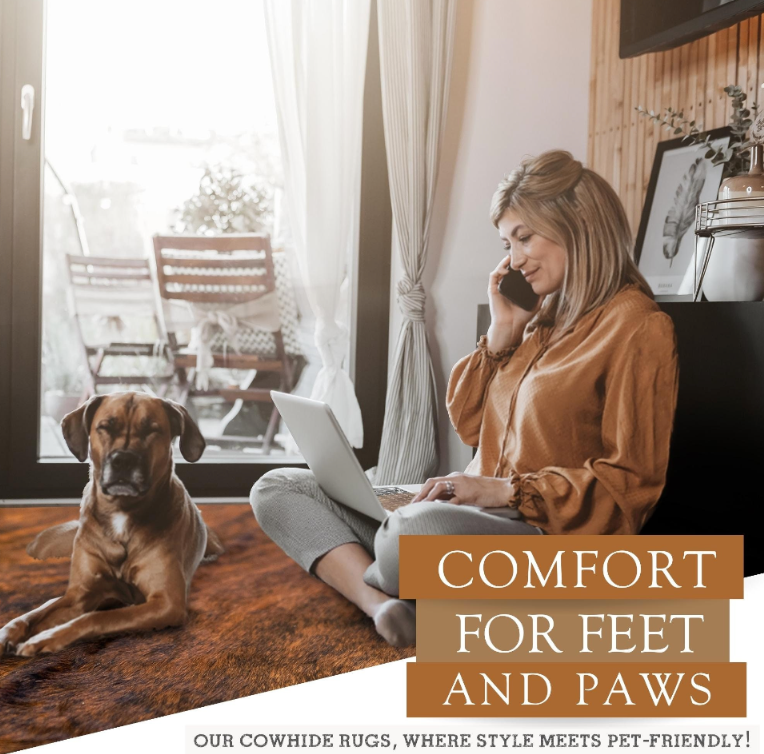 Brindle Reddish Cowhide Rug