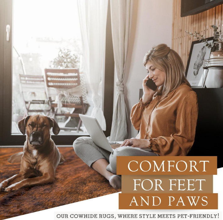 Brindle Reddish Cowhide Rug