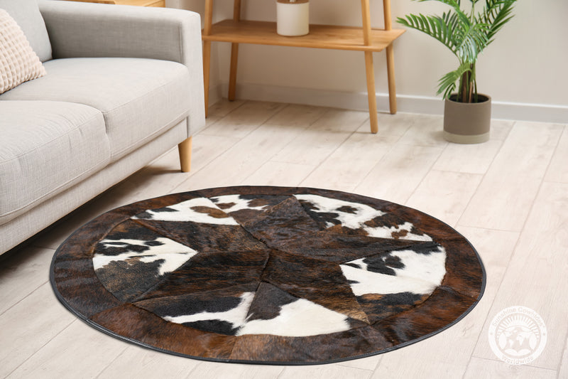 Round Rodeo Rug 40" - Single Star