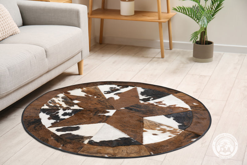 Round Rodeo Rug 40" - Single Star