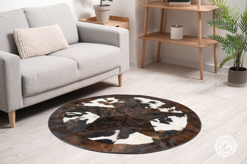 Round Rodeo Rug 40" - Single Star