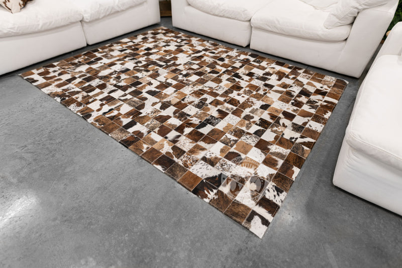 Tricolor Reddish - Designer Rugs - Squares