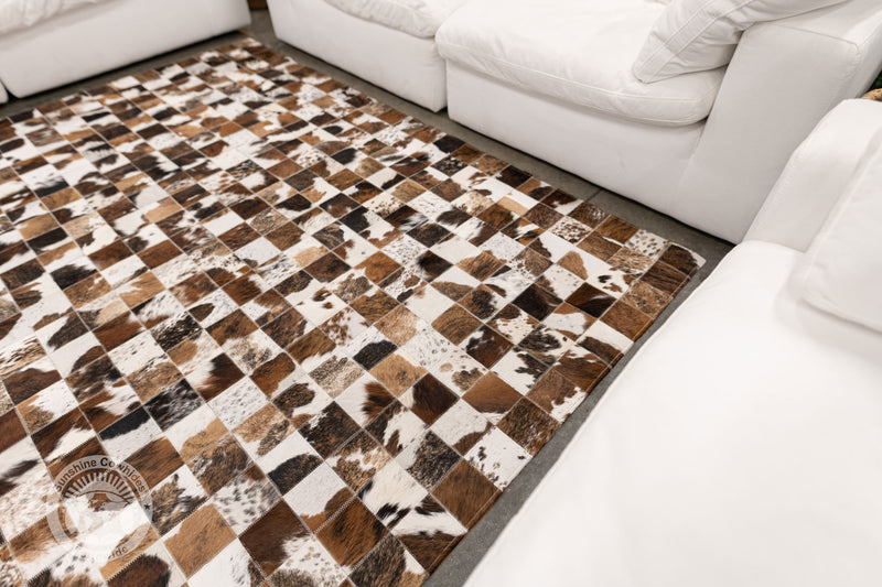 Tricolor Reddish - Designer Rugs - Squares