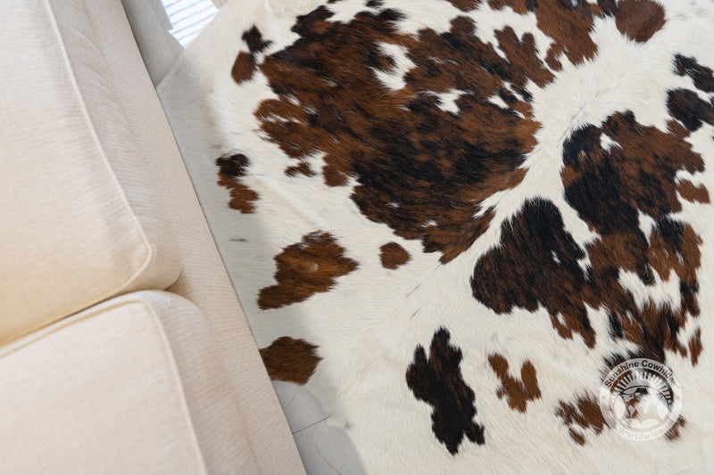 Tricolor Cowhide Rug