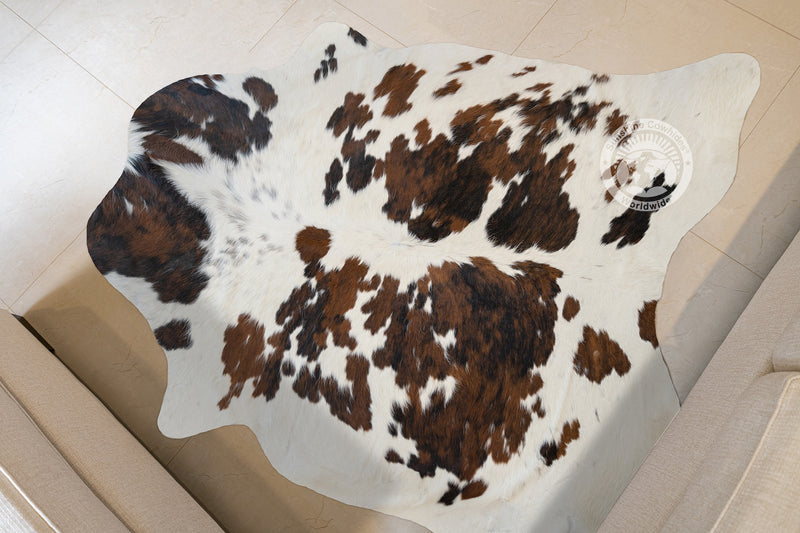 Tricolor Cowhide Rug