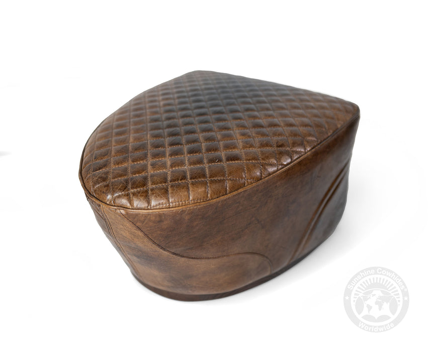 Saddle Chair & Ottoman – Crafted in Leather