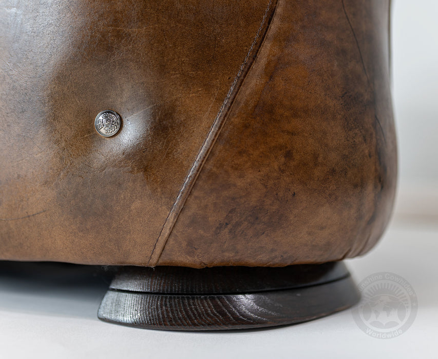 Saddle Chair & Ottoman – Crafted in Leather