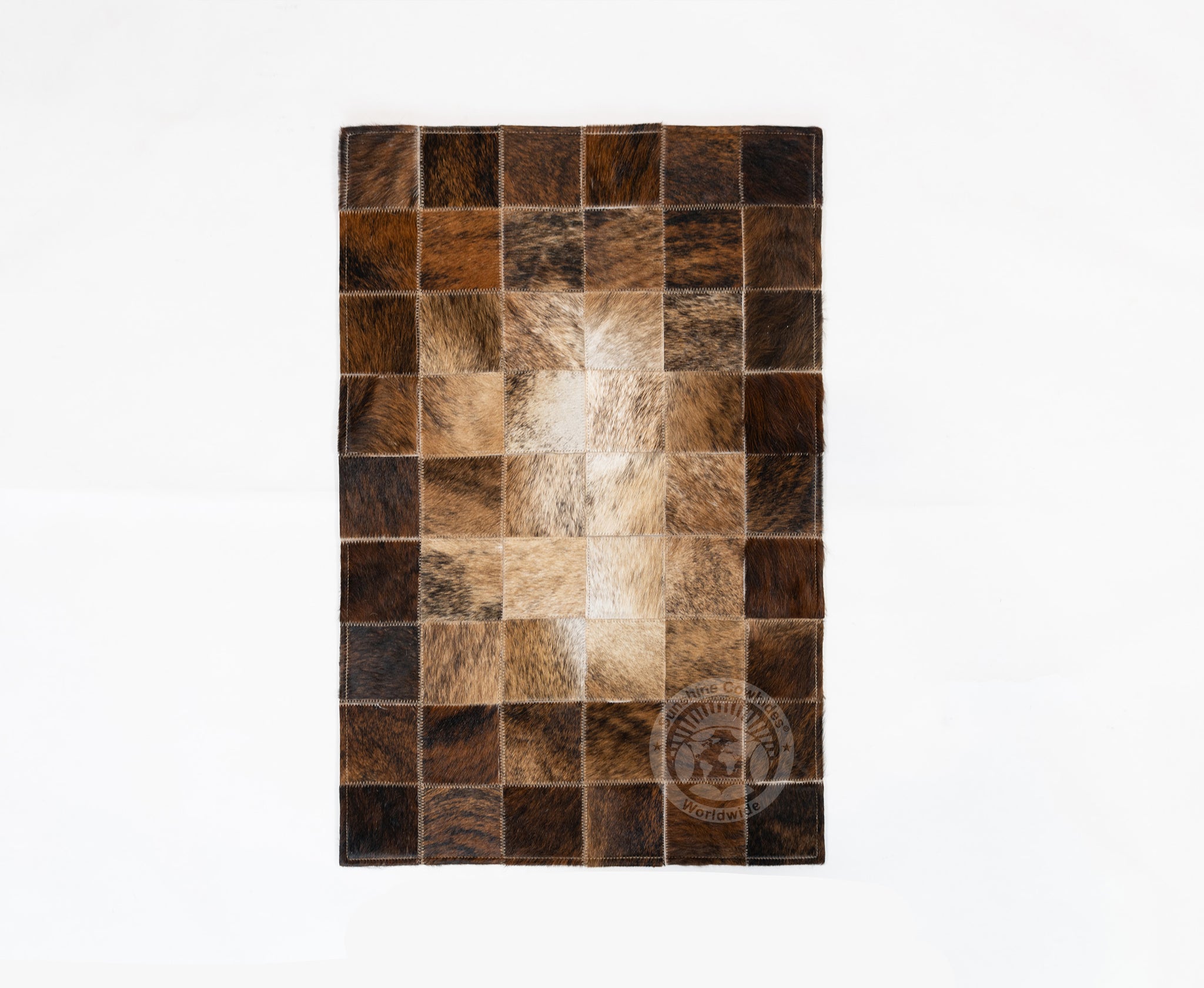 Threaded Rug Design Mosaic Thread Designer Rug — Luxury Cowhides