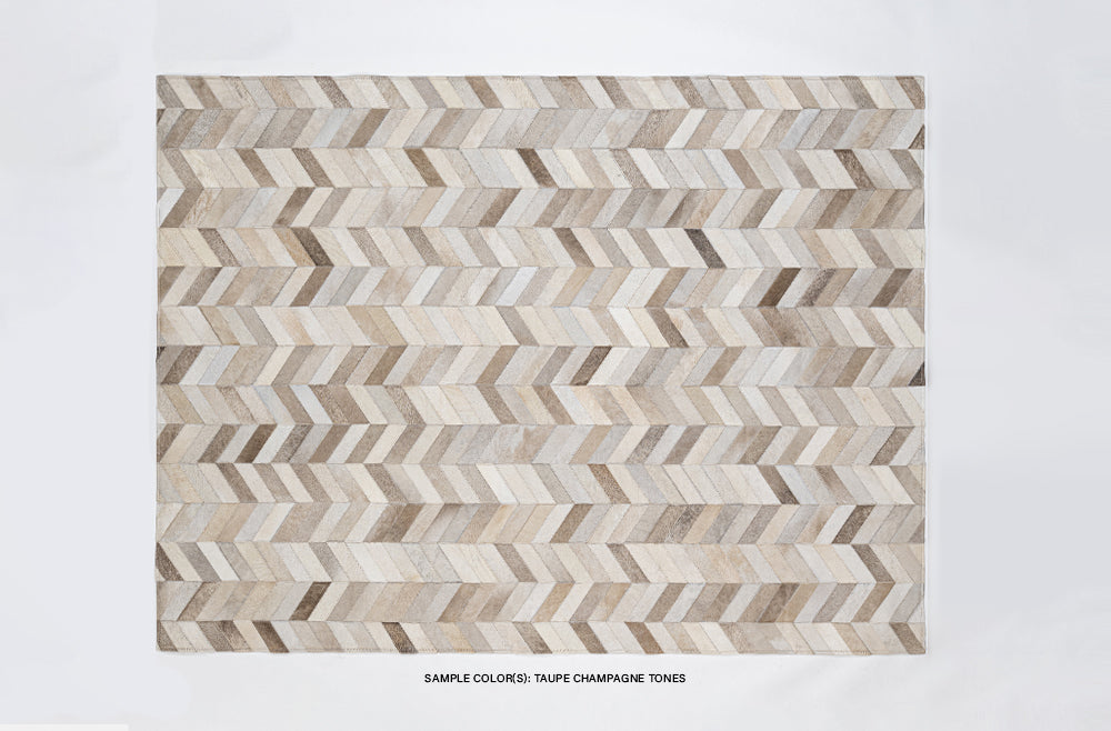 Chevron Designer Rugs - Custom Order — Luxury Cowhides