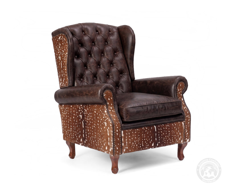 Farmhouse Wingback Chair - Antelope