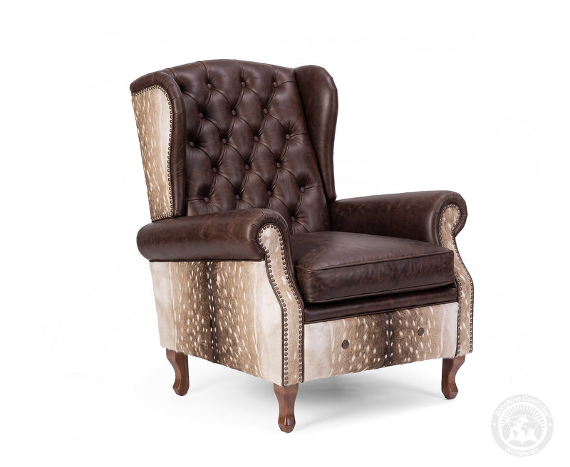 Farmhouse Wingback Chair - Antelope Light