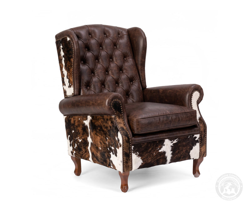 Farmhouse Lounge Chair - Tricolor