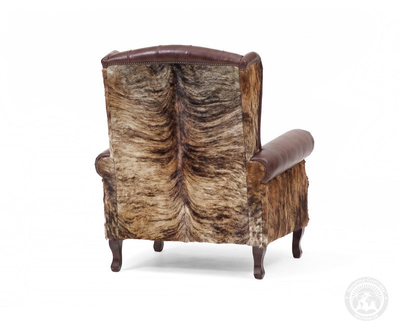 Farmhouse Wingback Chair - Brindle