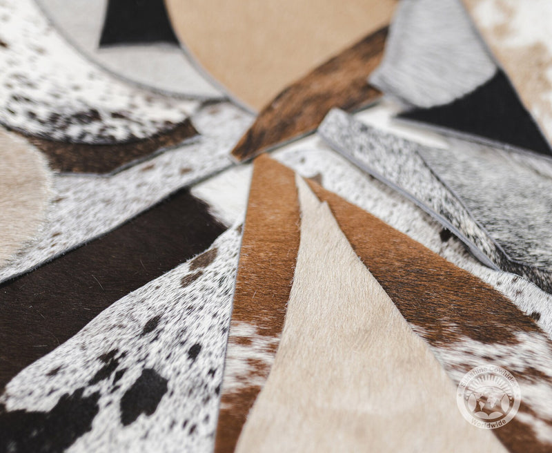Cowhide Scraps - Assorted Colors - Irregular Shape. - Top Quality