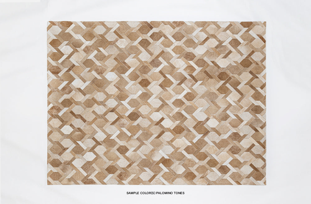 Threaded Rug Design Rope Thread Design Rug - Custom Order — Luxury Cowhides