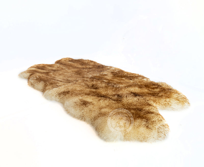 Sheepskin Rug - Exotic Brown Tipped - 3x6'