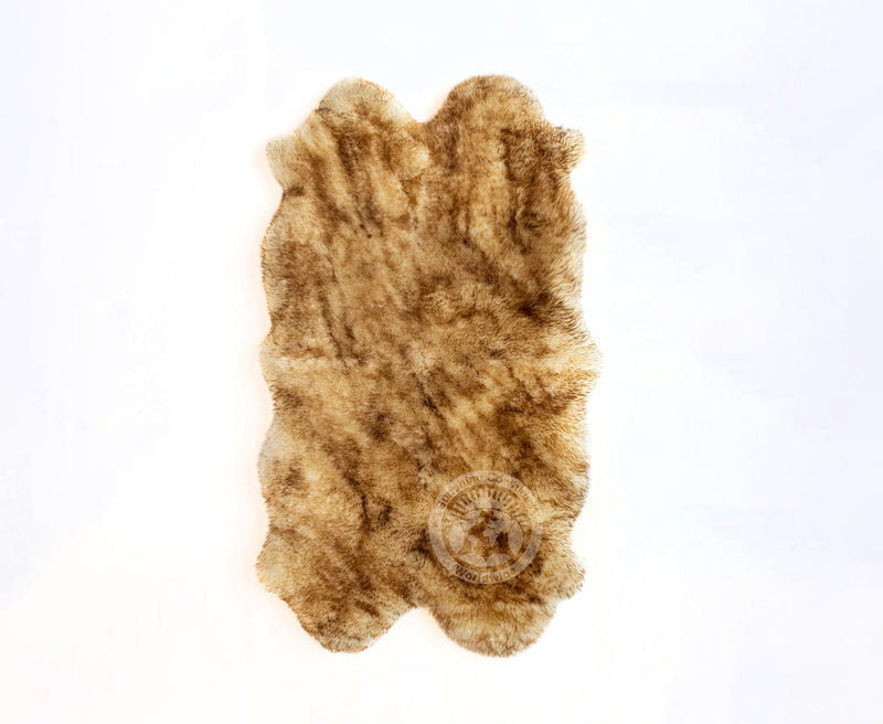 Sheepskin Rug - Exotic Brown Tipped - 3x6'