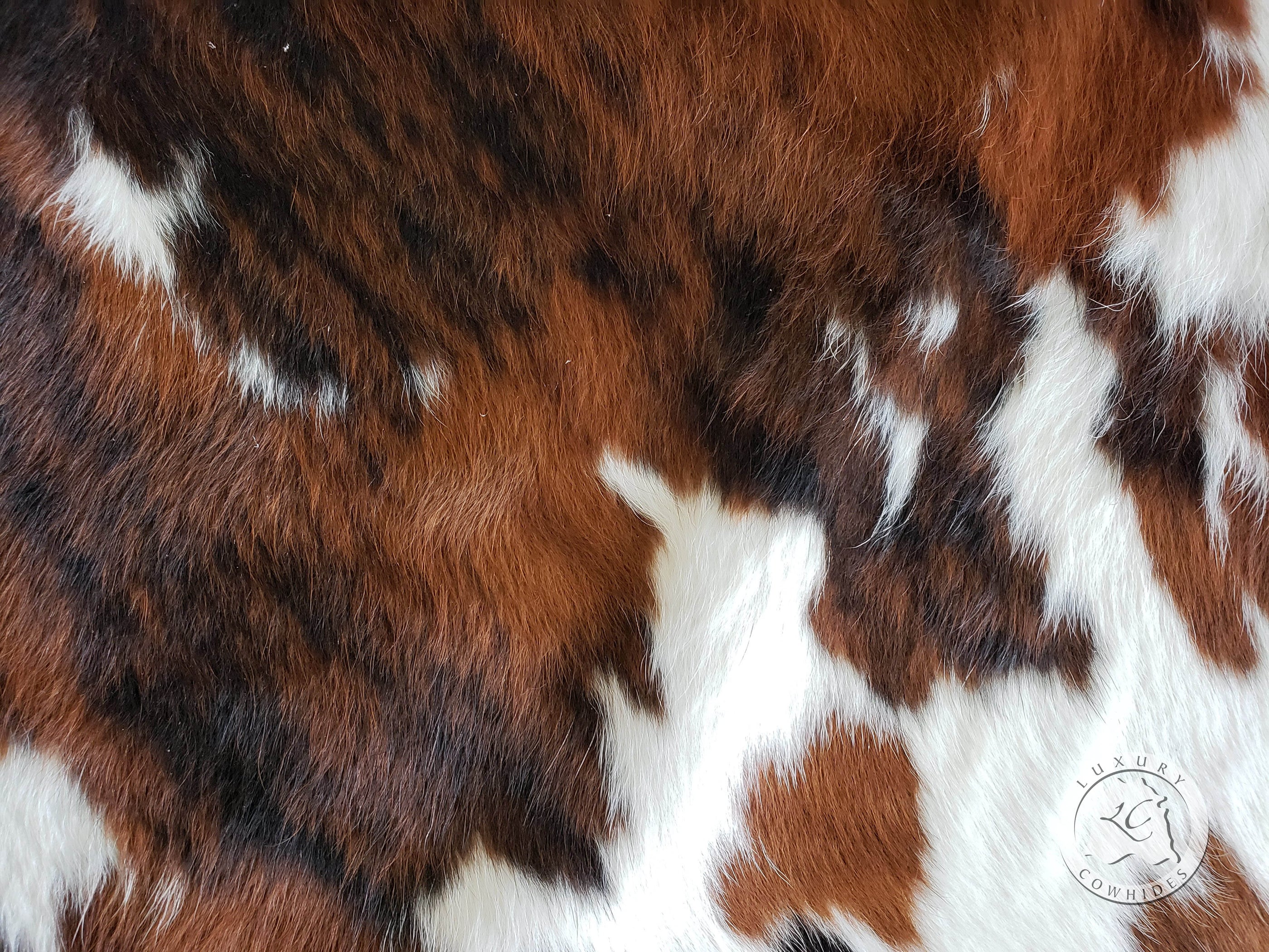 Tricolor Cowhide Rug — Luxury Cowhides