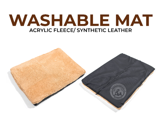 Salt and Pepper Cowhide Pet Bed, 46X34X10.5"