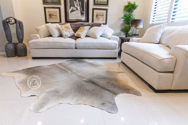 Greyish Beige Cowhide Rug