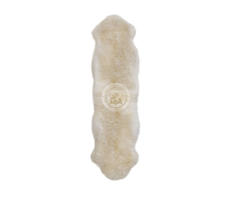 Sheepskin Rug - Natural White - 2x6'
