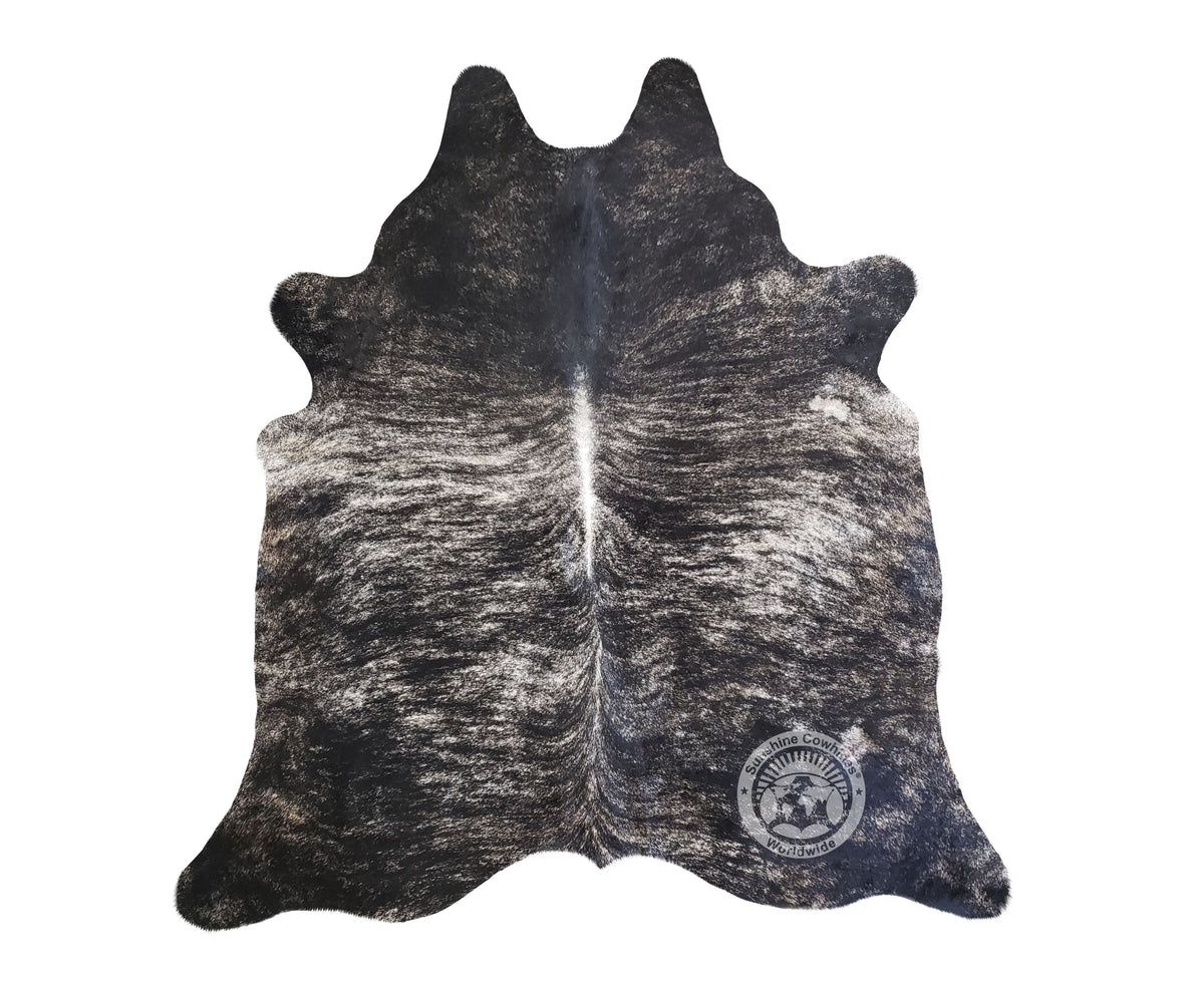 Brindle Blackish Cowhide Rug — Luxury Cowhides