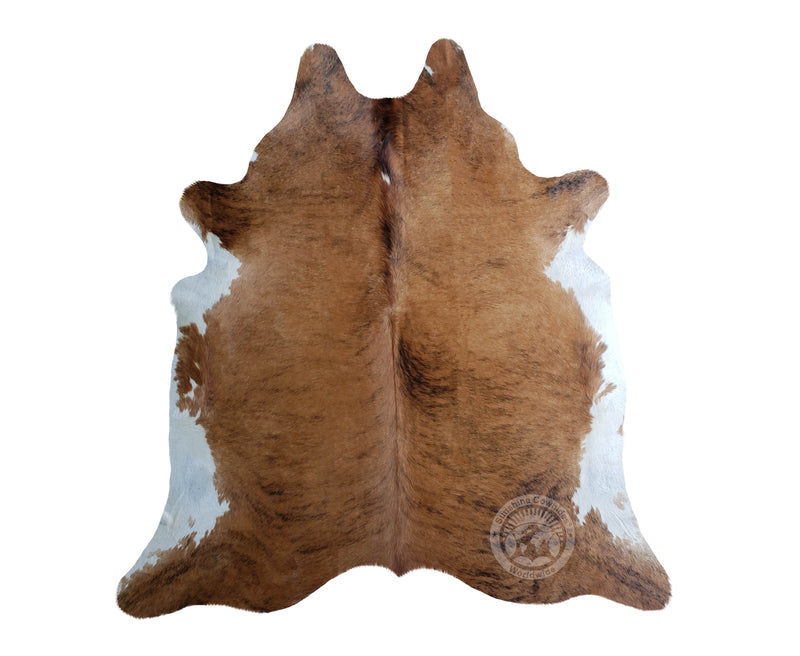Brindle White Belly Cowhide Rug