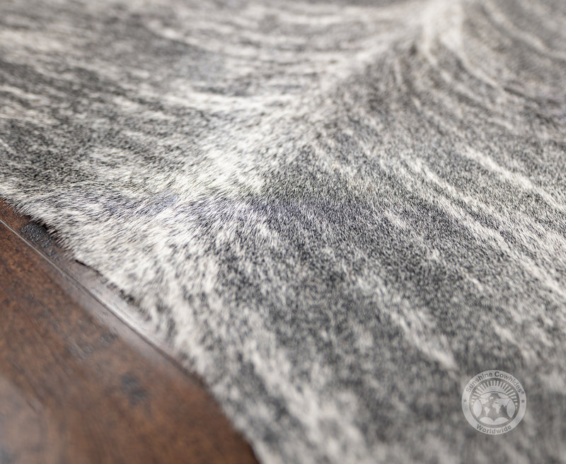 Brindle Light Grey Cowhide Rug
