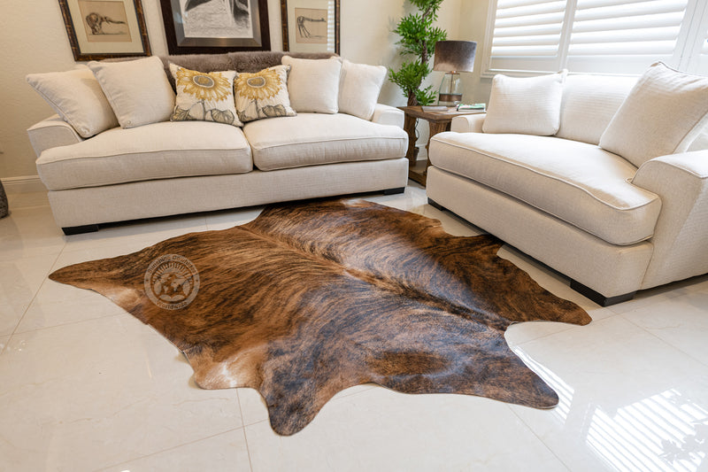 Brindle Reddish Cowhide Rug