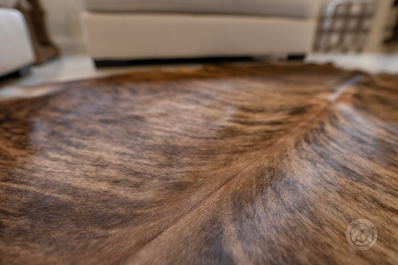 Brindle Reddish Cowhide Rug