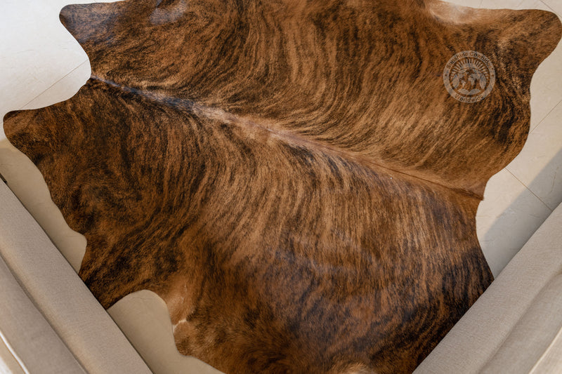 Brindle Reddish Cowhide Rug