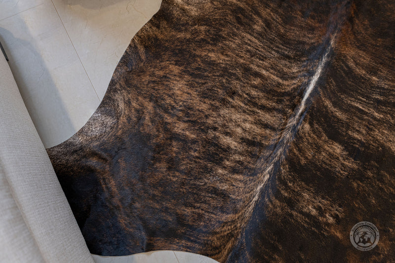 Brindle Dark Medium Cowhide Rug