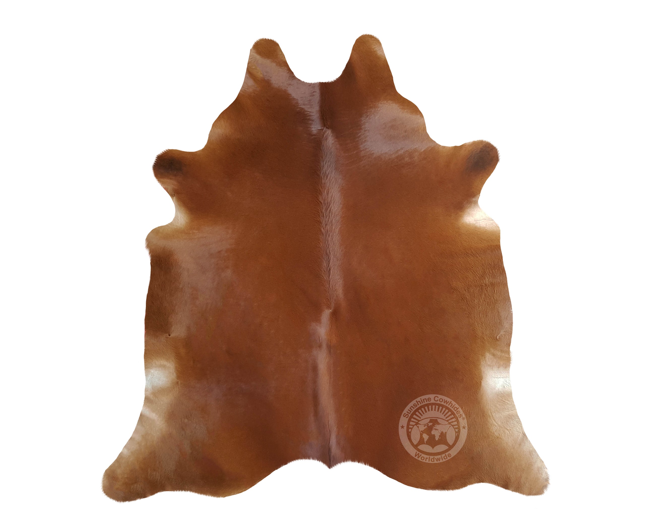 Solid Brown Cowhide Rug — Luxury Cowhides