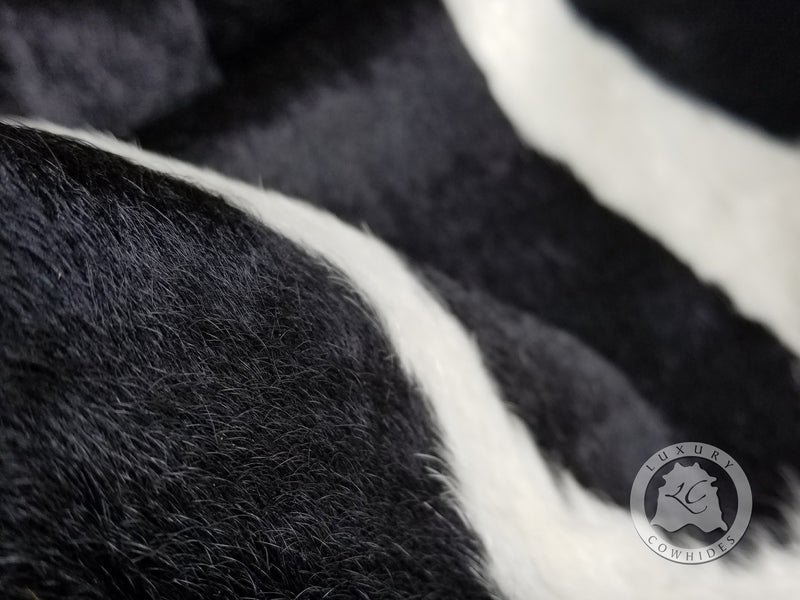 Black and White Cowhide Rug