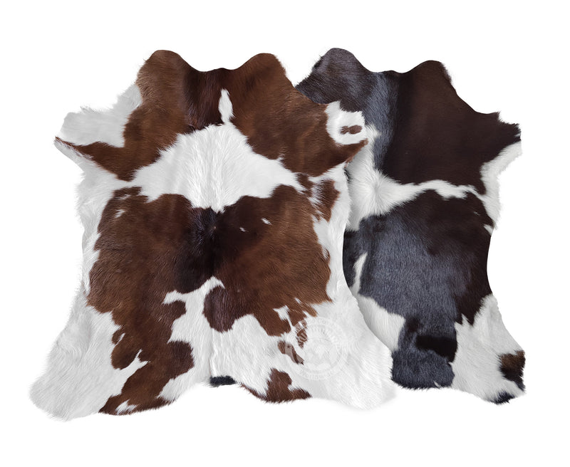 Chocolate and White Calfskin
