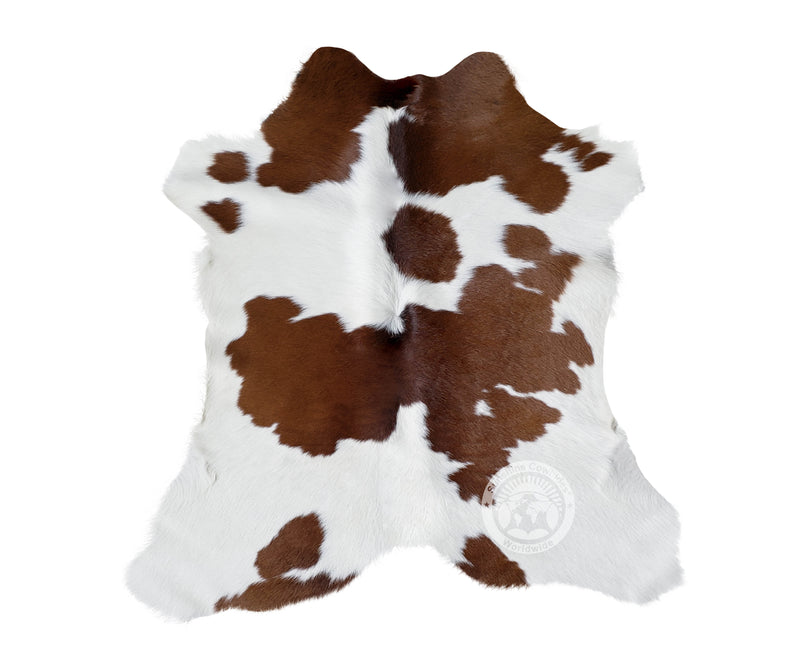 Brown and White Calfskin