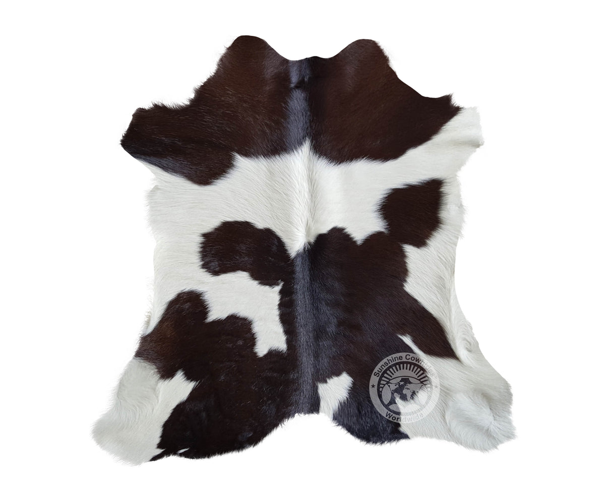 Chocolate and White Calfskin — Luxury Cowhides