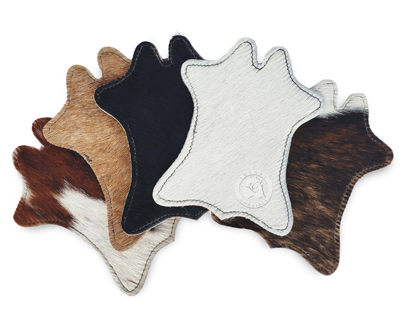 Cowhide Coaster Hide Shape - Plain