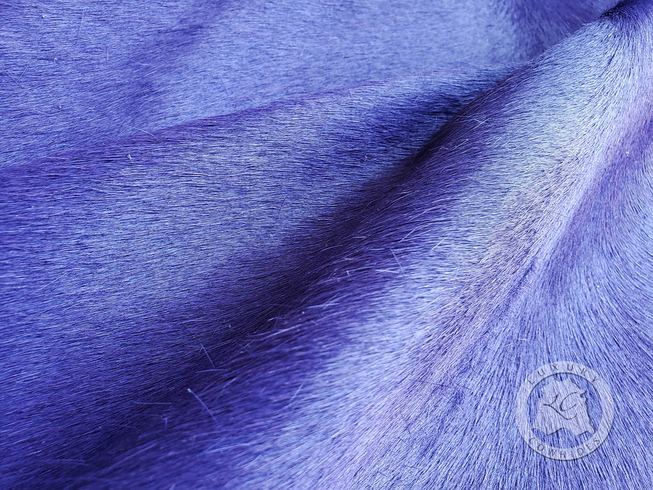 Dyed Purple Cowhide Rug