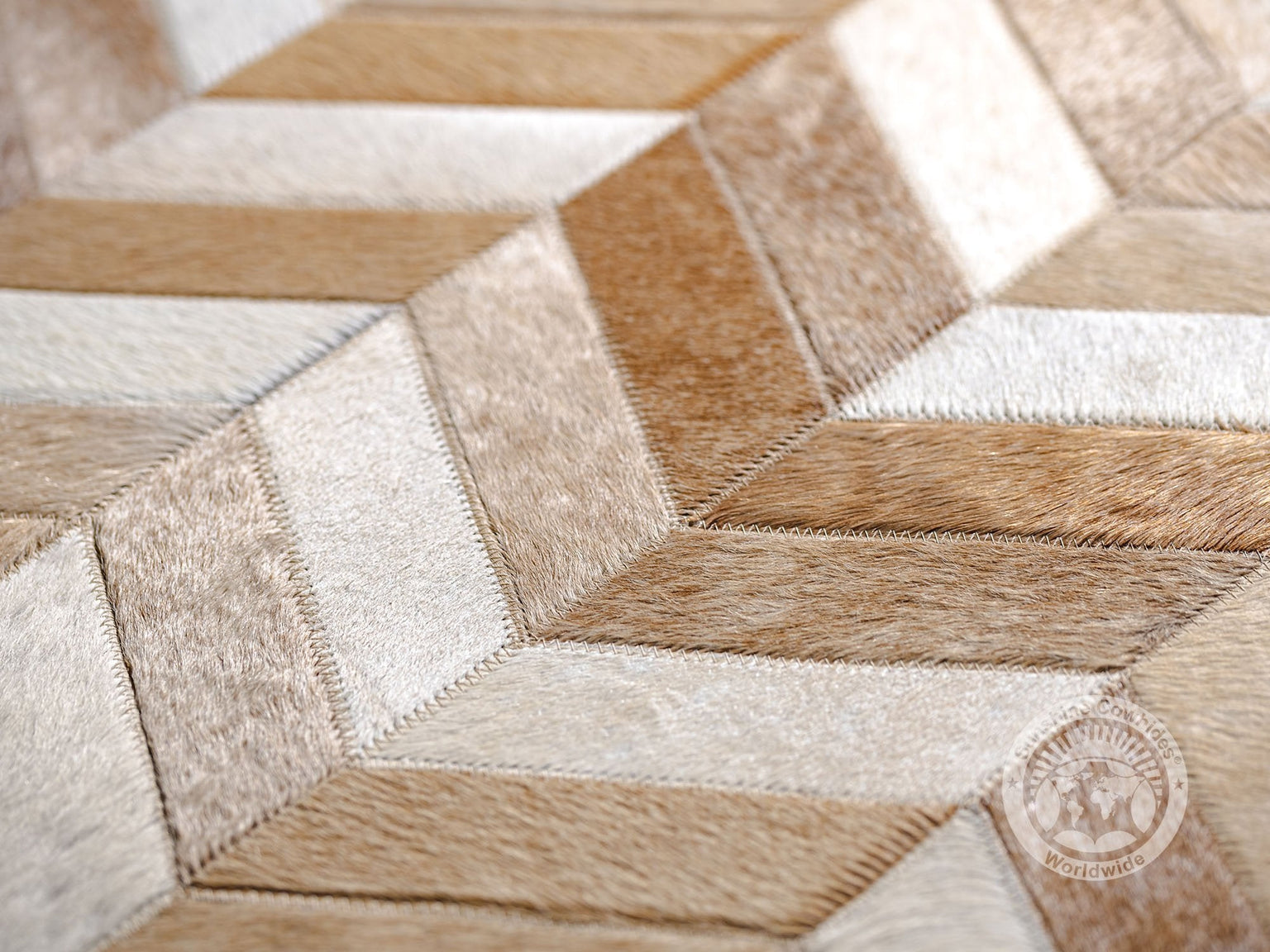 Patchwork Pattern Cowhide Rug Patchwork Rugs — Luxury Cowhides