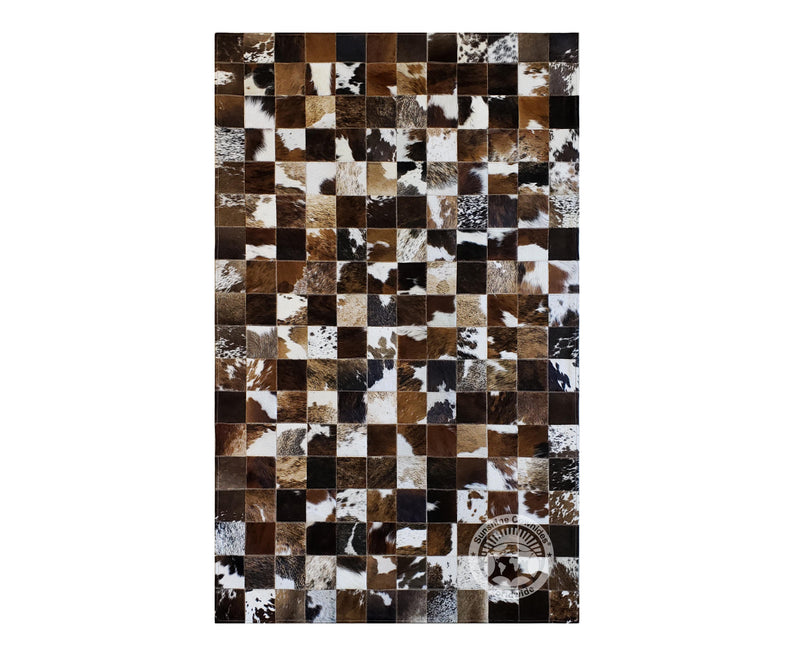 Tricolor Reddish - Designer Rugs - Squares