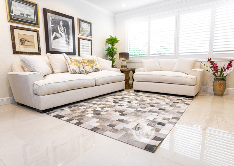 Grey - Designer Rugs - Squares