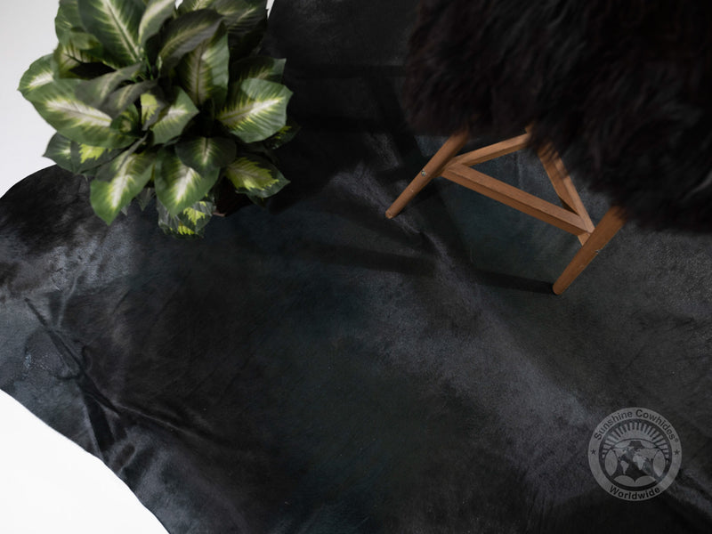 Dyed Graffiti Grey Cowhide Rug