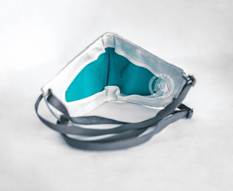 Unisex Hair On Cowhide Face Mask - 10 Filter replacements Included