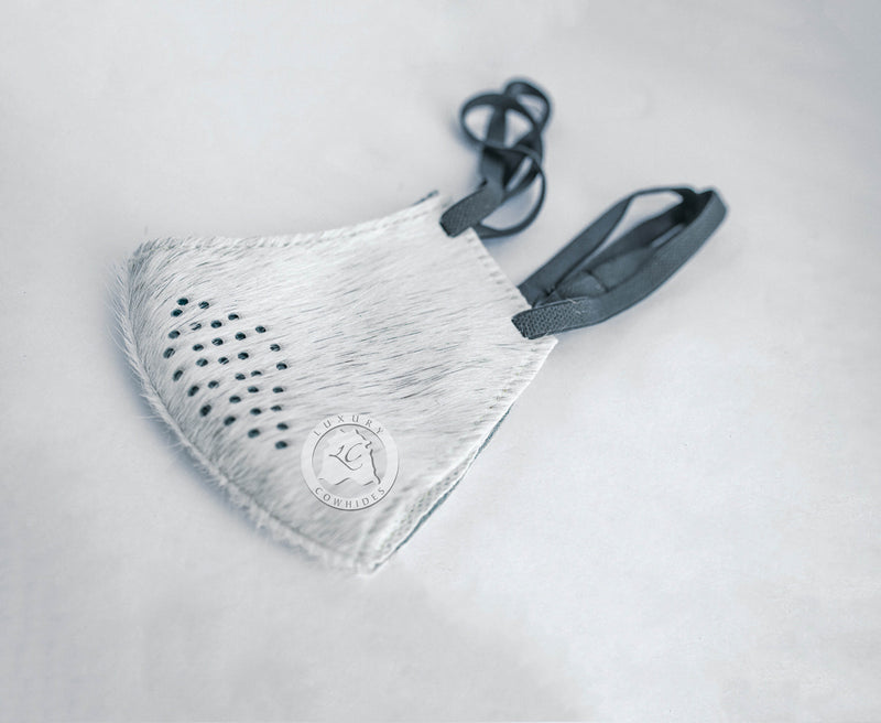 Unisex Hair On Cowhide Face Mask - 10 Filter replacements Included