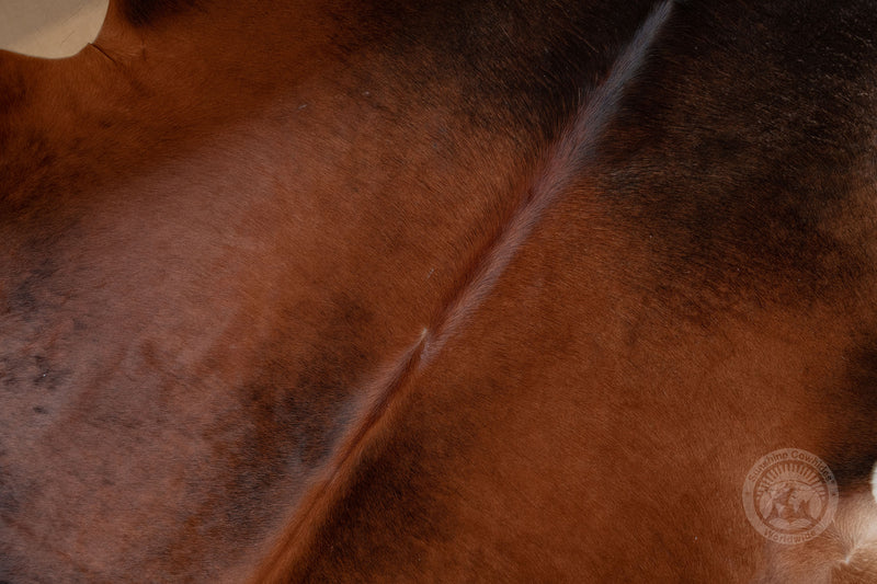 Mahogany Reddish Cowhide Rug