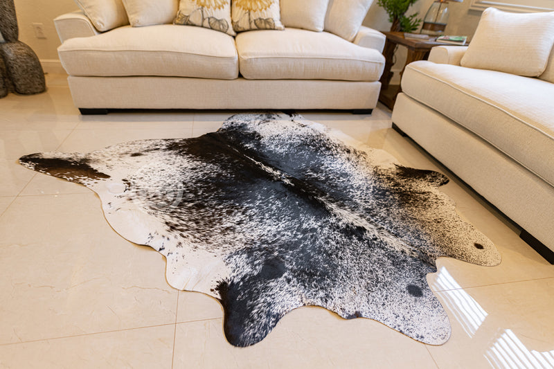 Salt and Pepper Cowhide Rug