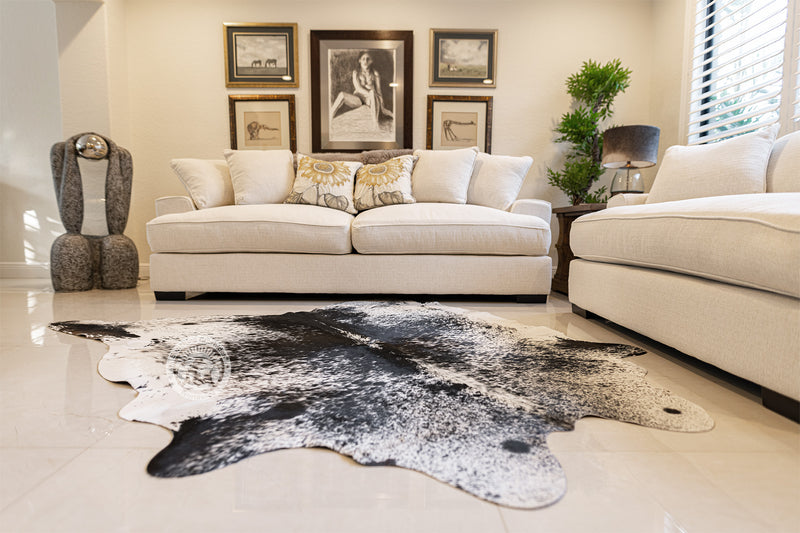 Salt and Pepper Cowhide Rug